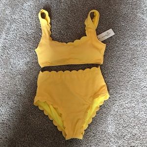 My Sunny Side High Waist Scallop Bikini